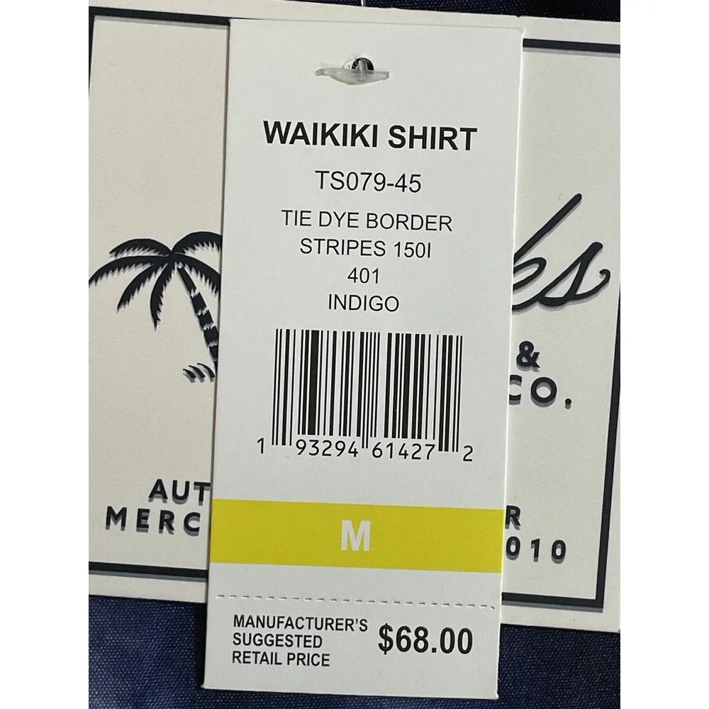 Trunks Surf & Swim Co. Mens size Medium Tye Dye‎ Button Down Shirt NWT Chest 42" - Picture 8 of 12